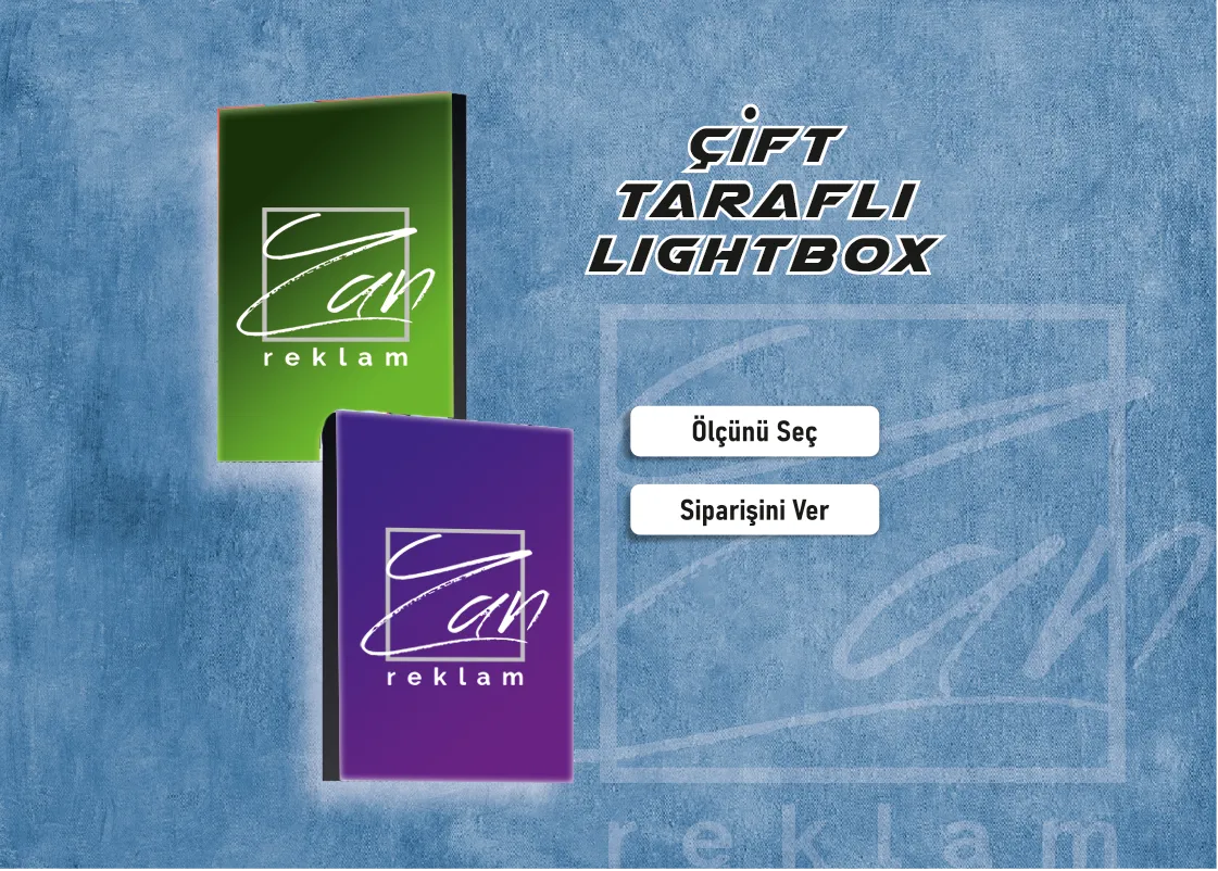 Ankara Çift Taraflı Lightbox