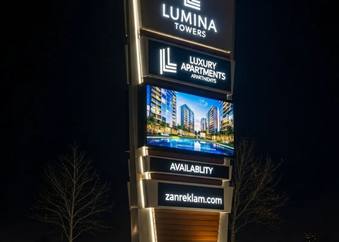 Ankara Totem Işıklı Tabela