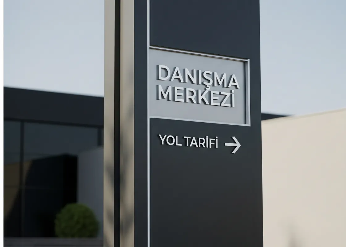 Ankara Totem Işıksız Tabela