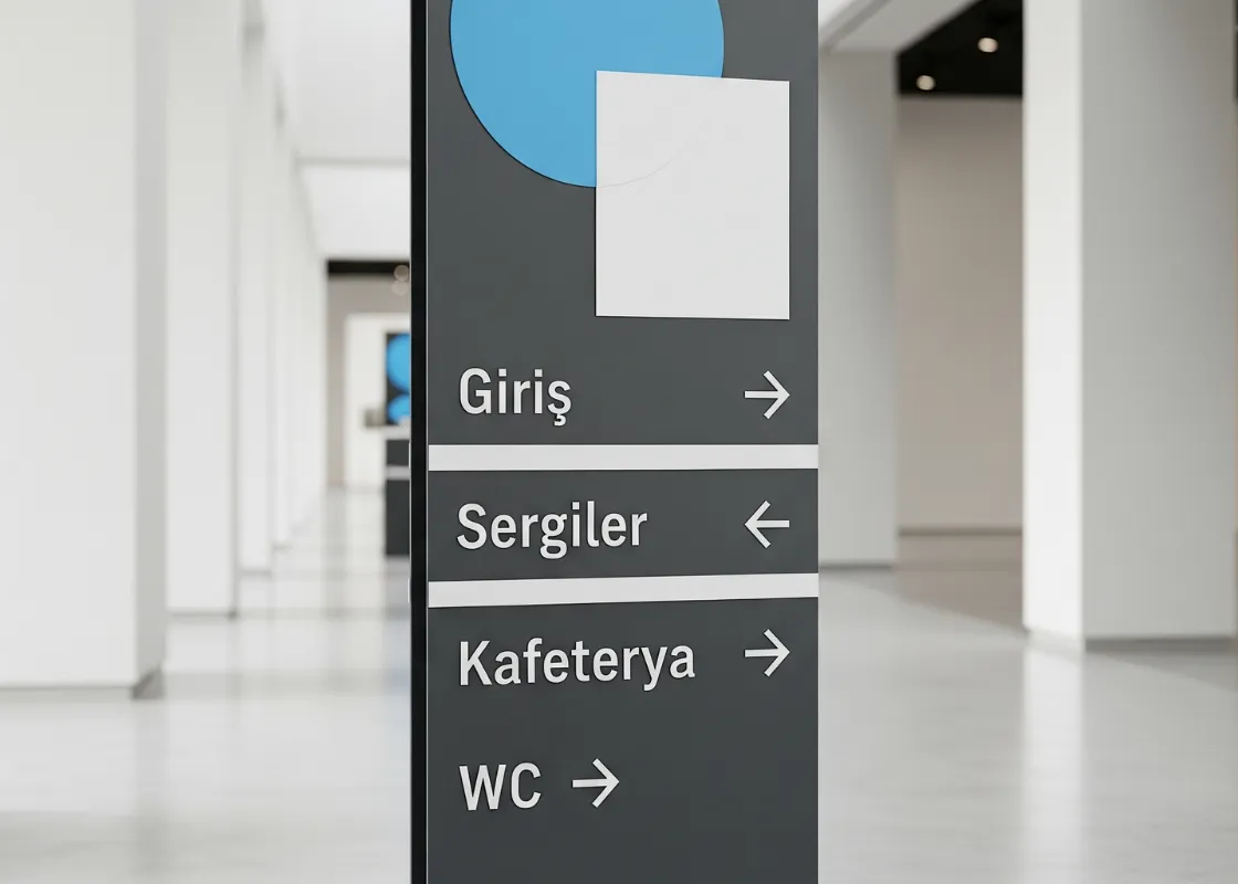 Ankara Totem Yönlendirme Tabela