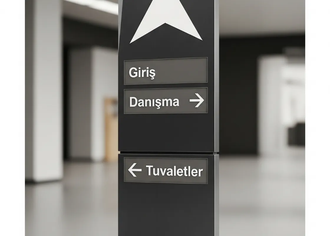Ankara Totem Yönlendirme Tabela